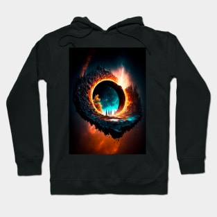 Cosmic Chaos: Magical Landscapes Hoodie